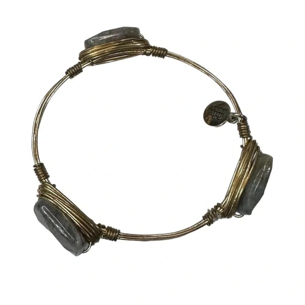 Bourbon & Boweties Standard Gray Stone Bracelet